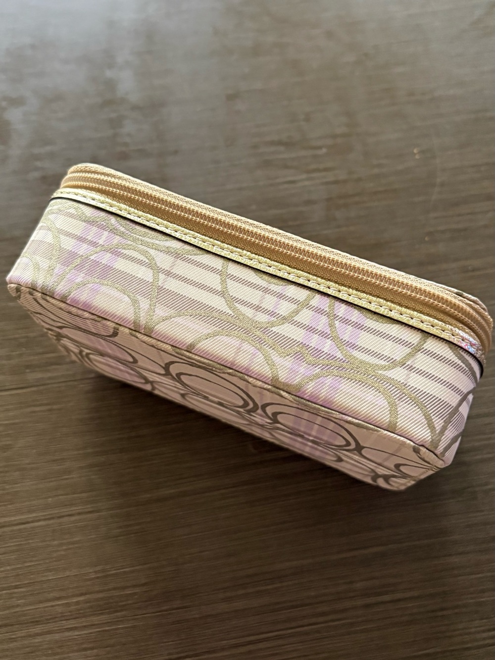COACH Lavender Madras Plaid Jewelry Box, NWT - Picture 9 of 12